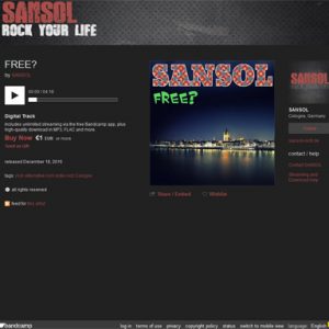 SANSOL nun auch bei Bandcamp